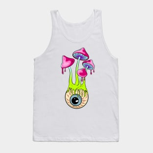 melting mushroom graphic sublimation Tank Top